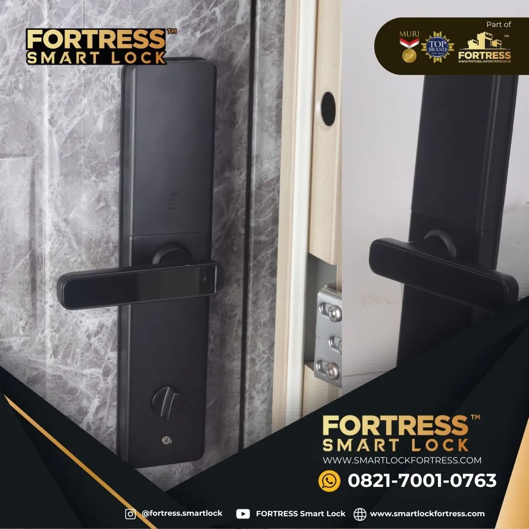 (FORTRESS) Smart Lock Door Phone Verification Unlock Di Melawi