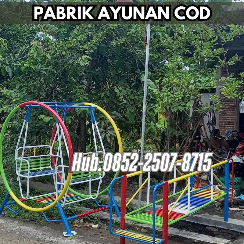 Hub 0852-2507-8715 TERBAIK ! ayunan besi depan rumah Dan mainan outdoor tk Kec Pemalang Pemalang Bayar COD Free Ongkir