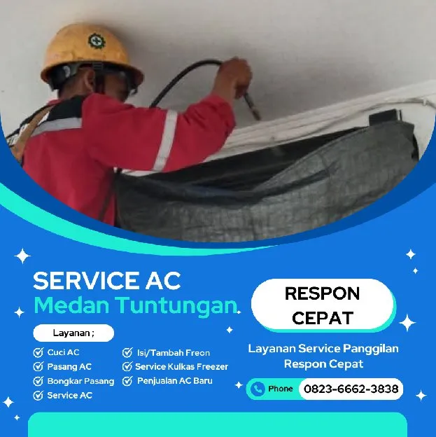 Service AC Laucih Medan Tuntungan 0823  6662  3838