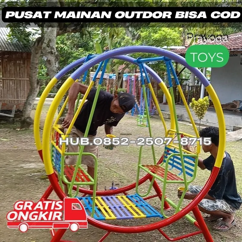 Contoh Ayunan Besi Custom Dan Perosotan Anak Kec Gerih Ngawi