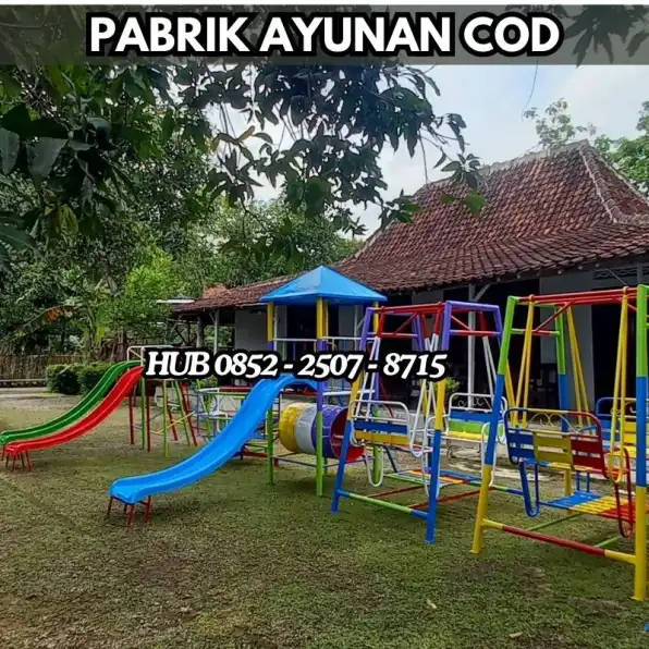 Hub 0852-2507-8715 PRODUKSI !! ayunan besi klasik Dan mainan playground outdoor Kec Jeruklegi Cilacap Bayar COD Free Ongkir