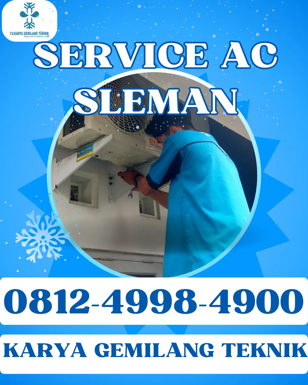 Teknisi AC Terpercaya Sleman, Cepat & Amanah