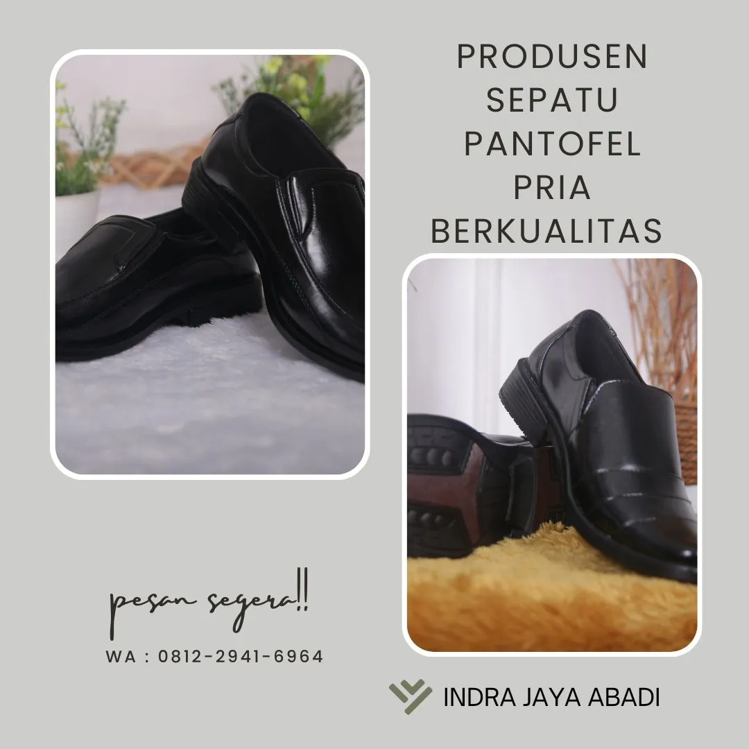 Produksi Sepatu Pantofel Pria Berkualitas Pringsewu, Lampung