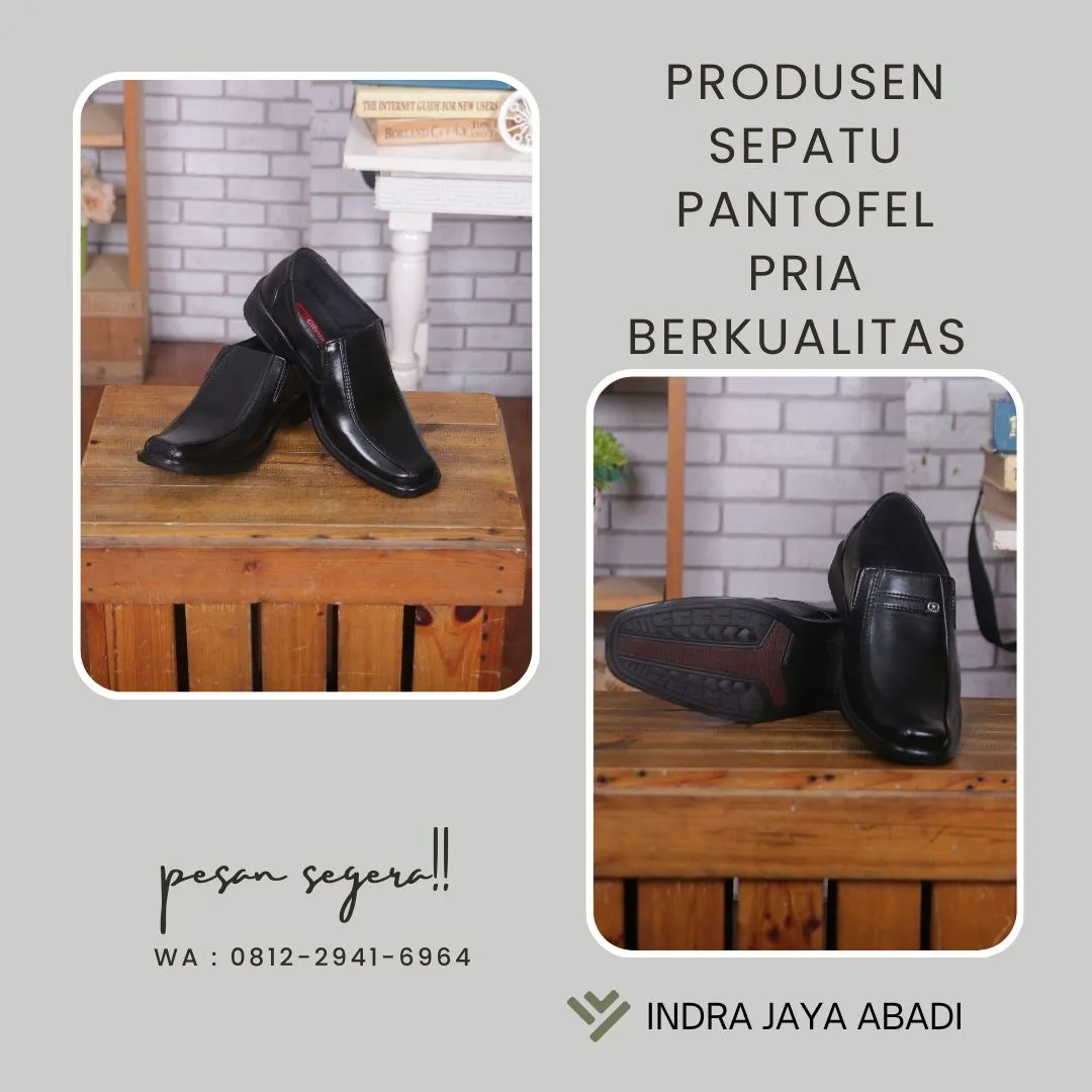 Produksi Sepatu Pantofel Pria Berkualitas Tulang Bawang, Lampung