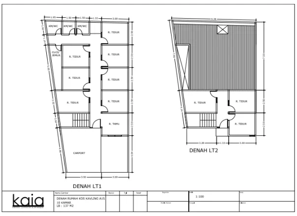 RUMAH KOST KAIATANA MODERN SIAP DIHUNI LOKASI MALANG TIDAR