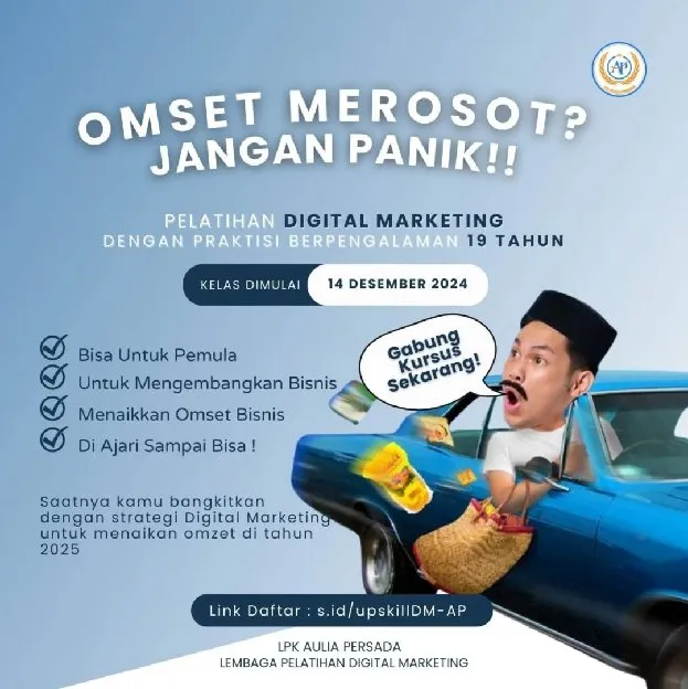 Aulia Persada, 0895-3257-10836, Workshop Bisnis Digital Semarang paling murah