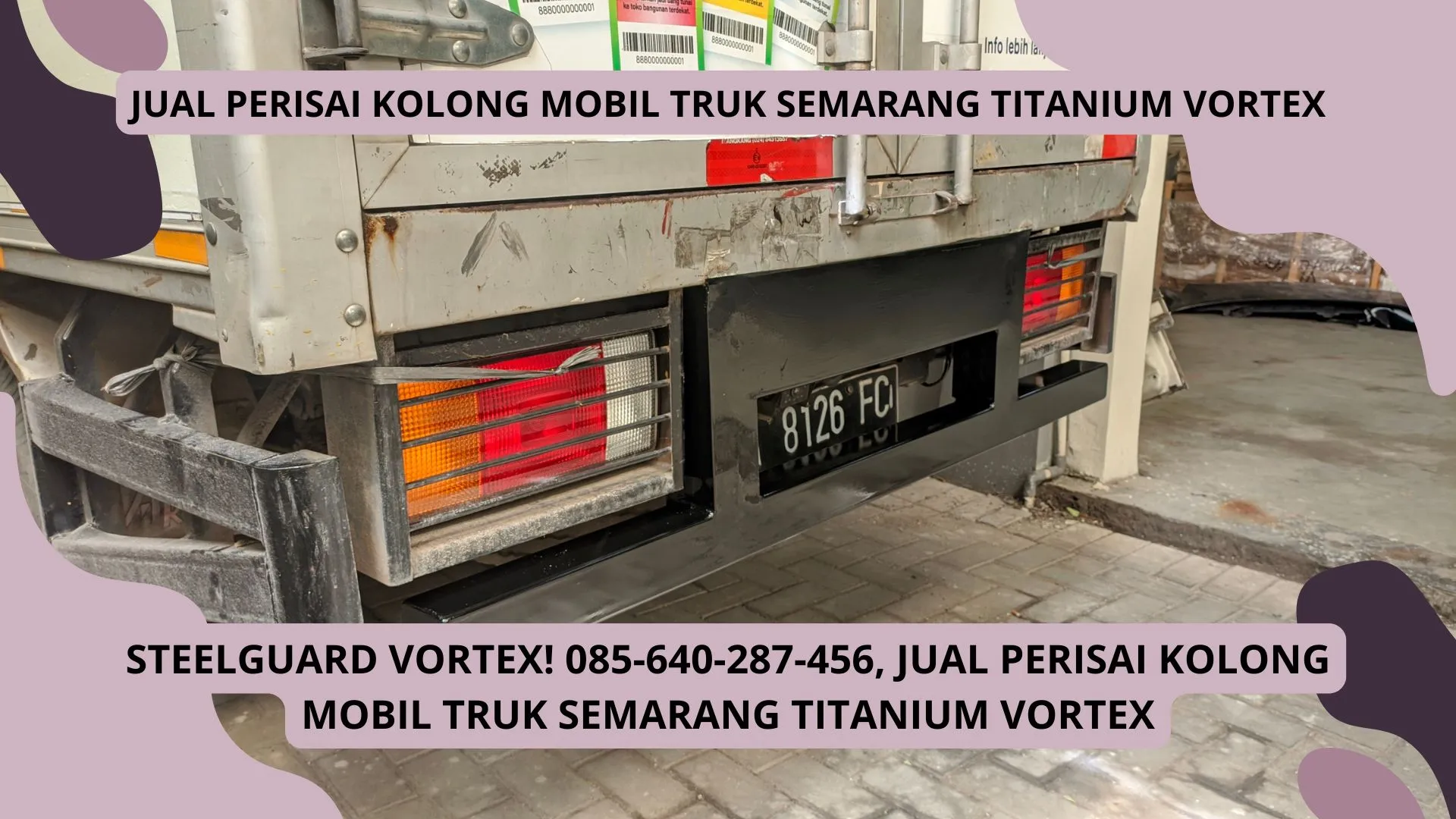 Vortex ArmorPlate! Produksi Perisai Kolong Mobil Truk Semarang Titanium Vortex