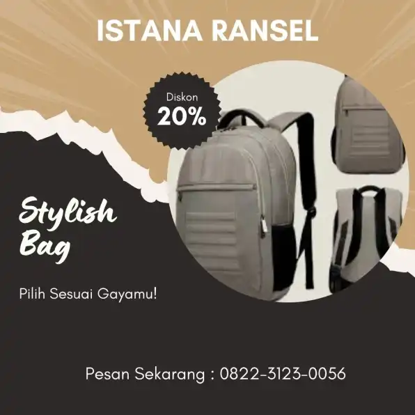 Praktis 0822-3123-0056 Distributor Ransel Wanita Ransel Laptop Perjalanan Jepara Batam ISTANA RANSEL