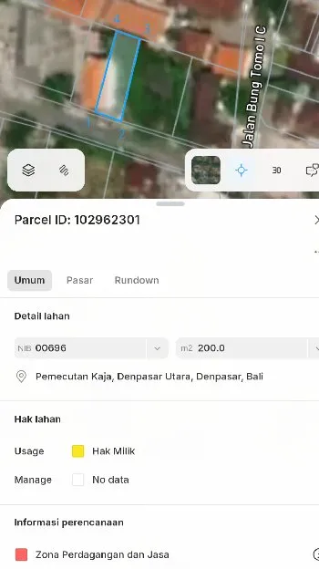 Dikontrakan 6 are, Jl. Raya Pondok Indah Buluh Indah Pemecutan Kaja Denpasar