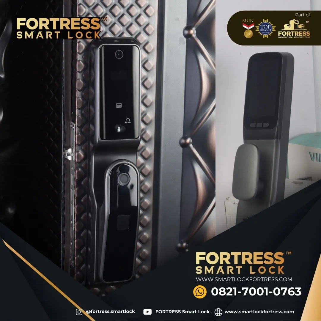 (FORTRESS) Smartlock 2 Daun Pintu Di Palu
