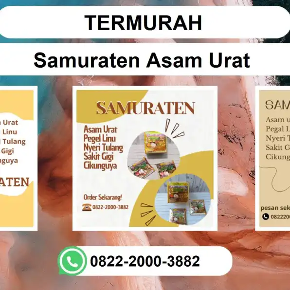 TERMURAH, 0822-2000-3882 DISTRIBUTOR Samuraten Asam urat Lamongan