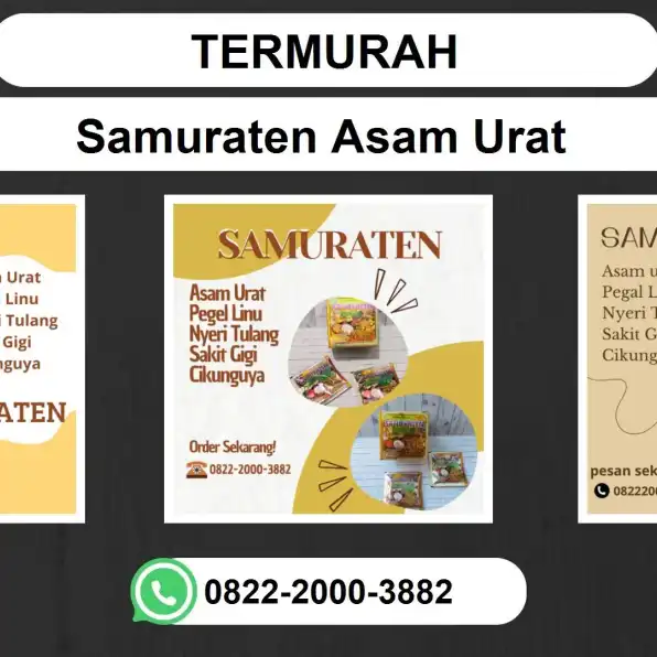 TERMURAH, 0822-2000-3882 DISTRIBUTOR Samuraten Asam urat Manokwari