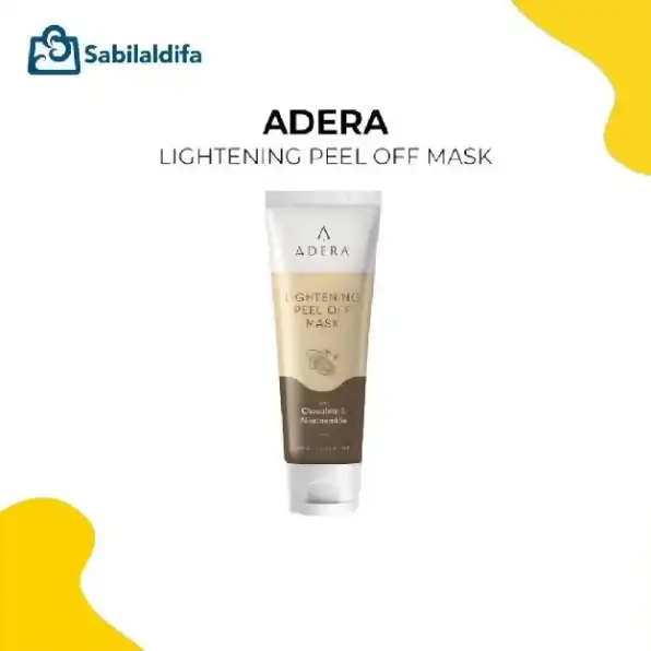 Adera Lightening Peel Of Mask With Chocolate & Niacinamide Mencerahkan Dan Mengangkat Sel Kulit Mati