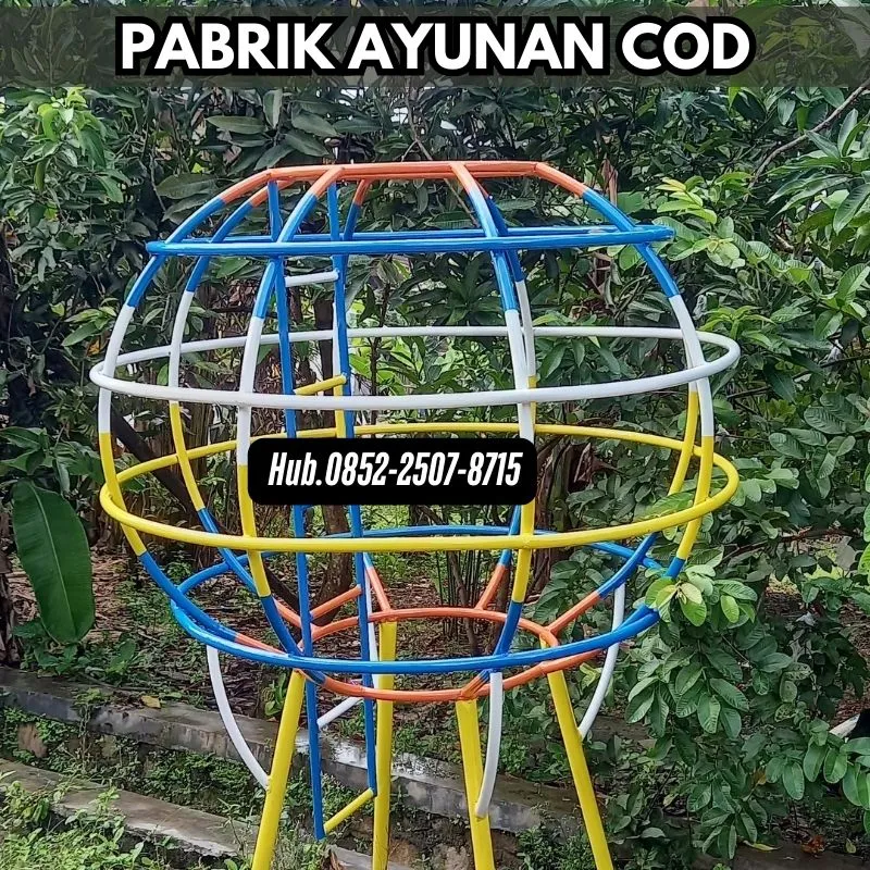 Inspirasi ayunan besi bulat Dan mainan outdoor untuk tk Kec Cilawu Garut