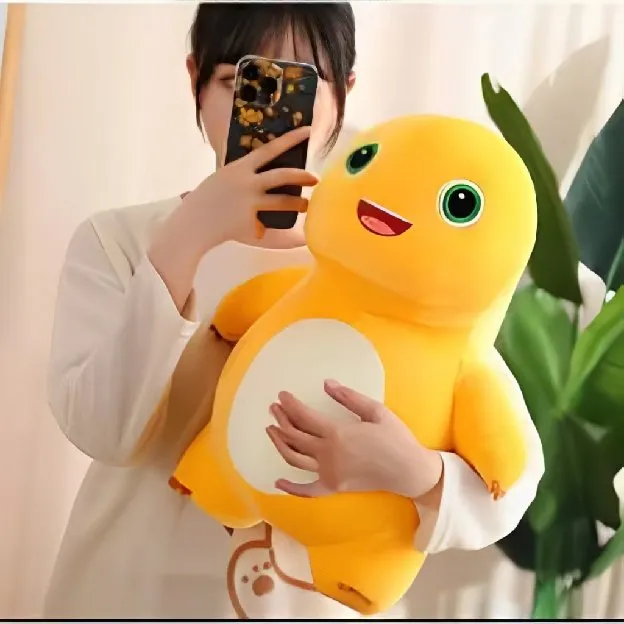 Boneka Dino Kuning Naloong Bahan Yelvo Halus Lembut Ber SNI Boneka Anak Kado Ulangtahun Anak