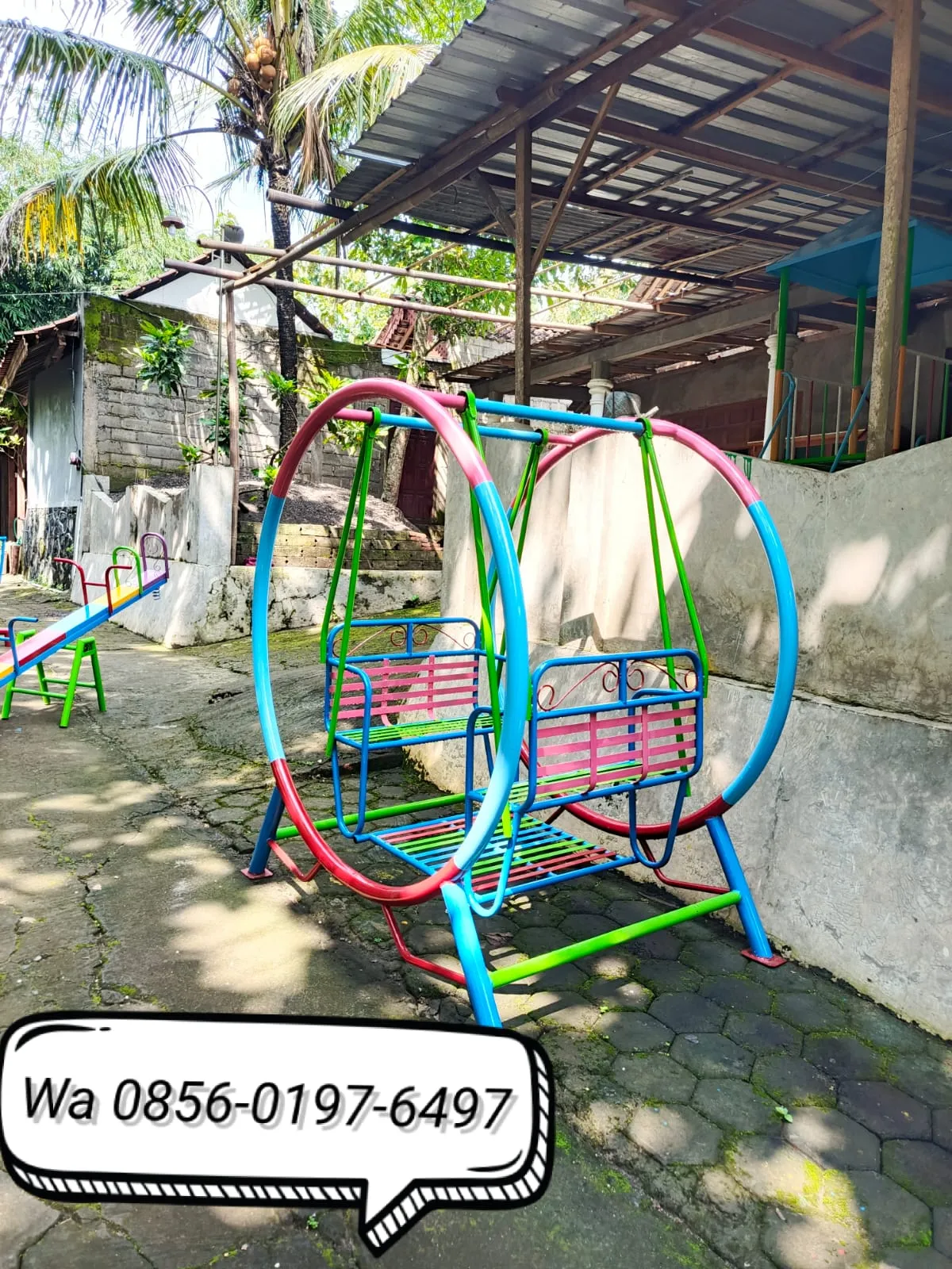 Ahlinya Ayunan Besi Taman dan Prosotan Kolam Renang di Cluwak Pati
