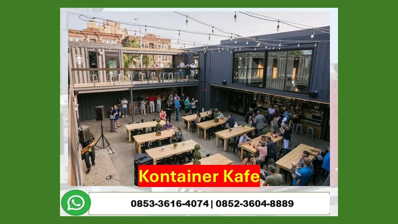 Kontraktor Jasa Pembuatan Mini Cafe Container Modern Tanggamus