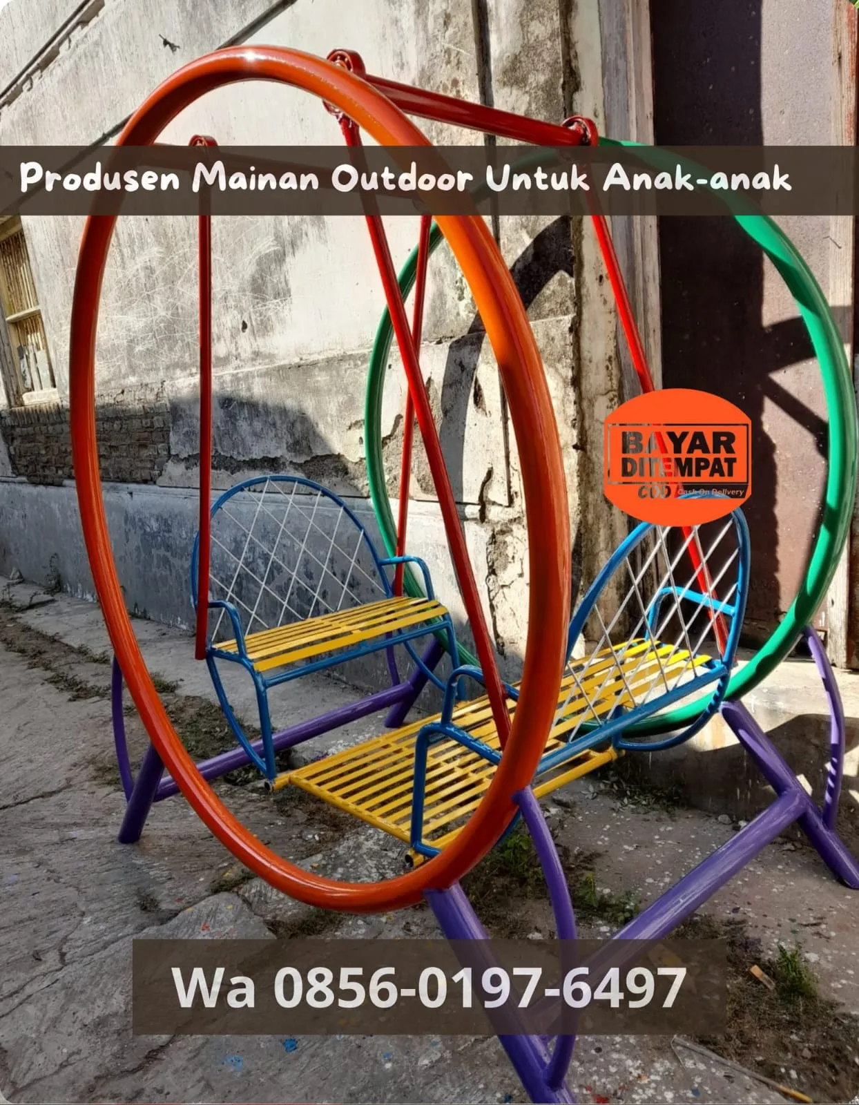 TERLENGKAP Produsen Playground outdoor dan Ayunan Besi Model Bulat untuk taman Bisa riques di Magelang