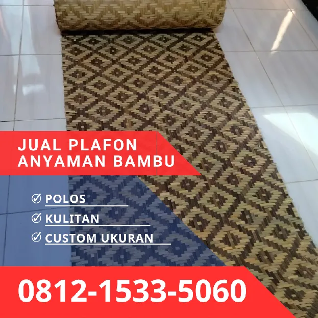 Jual Plafon Anyaman Bambu Bilik Bandung Barat 0812,1533,5060