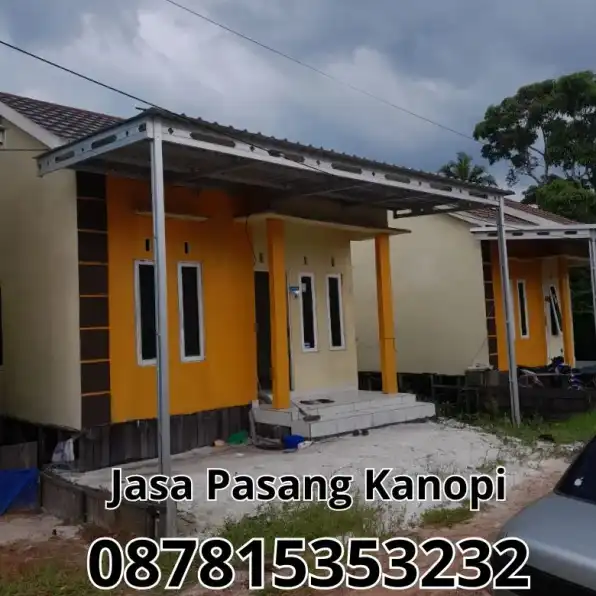 0878-1535-3232 (TERMURAH), jasa pasang kanopi baja ringan Telaga Biru