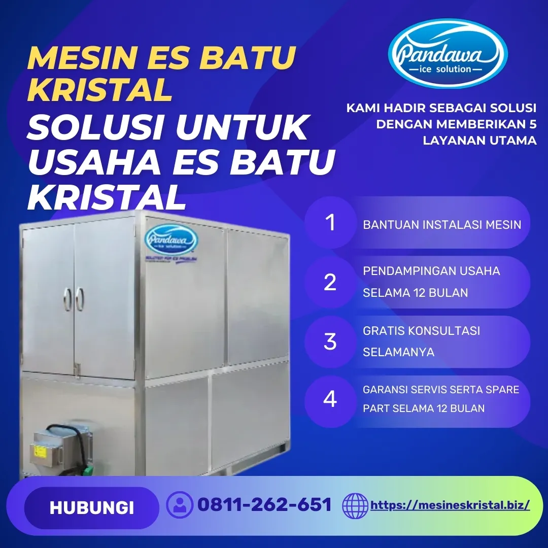 MESIN BUAT ES KRISTAL, PINRANG SULSEL