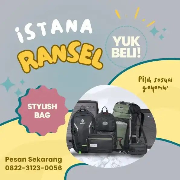 Travel-Friendly 0822-3123-0056 Produksi Ransel Wanita Ransel Harian Keperluan Sekolah Salatiga Surakarta (Solo) ISTANA RANSEL