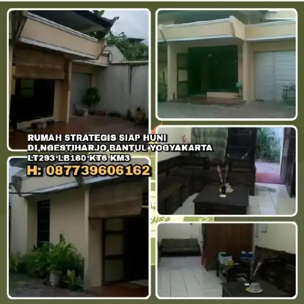 RUMAH STRATEGIS SIAP HUNI DI NGESTIHARJO BANTUL YOGYAKARTA.LT293 LB160 KT6 KM3.H: 087739606162>>