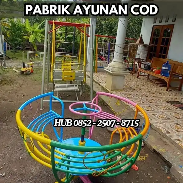 Hub 0852-2507-8715 TERBAIK ! ayunan besi depan rumah Dan mainan outdoor tk Kec Garut Kota Garut  Bayar COD Free Ongkir