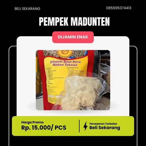 Lezat 085-7777-00001 Warung Pempek Ikan Frozen Pempek Kapal Selam Sebagai Makanan Ringan Batu Malang MADUNTEN