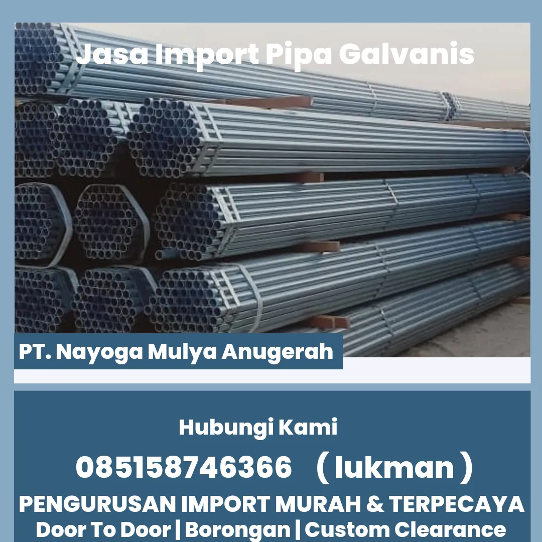 JASA IMPORT PIPA YUNANI DOOR TO DOOR INDONESIA