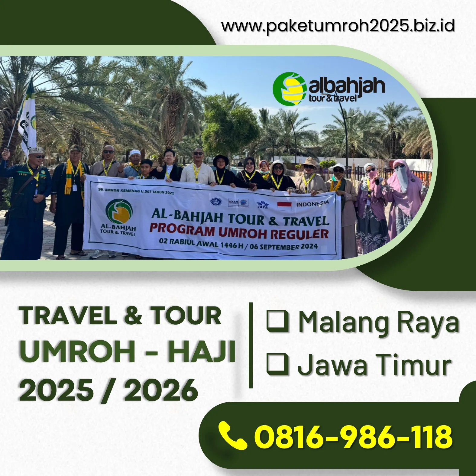 Travel Umroh Syawal 2025 Pakisaji Malang AL Bahjah