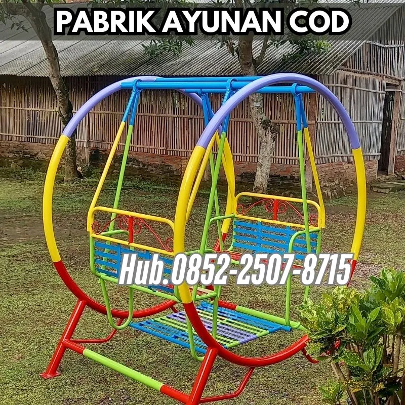 Hub 0852-2507-8715 TERBAIK ! ayunan besi depan rumah Dan mainan outdoor tk Kec Kota Kudus Kudus Bayar COD Free Ongkir