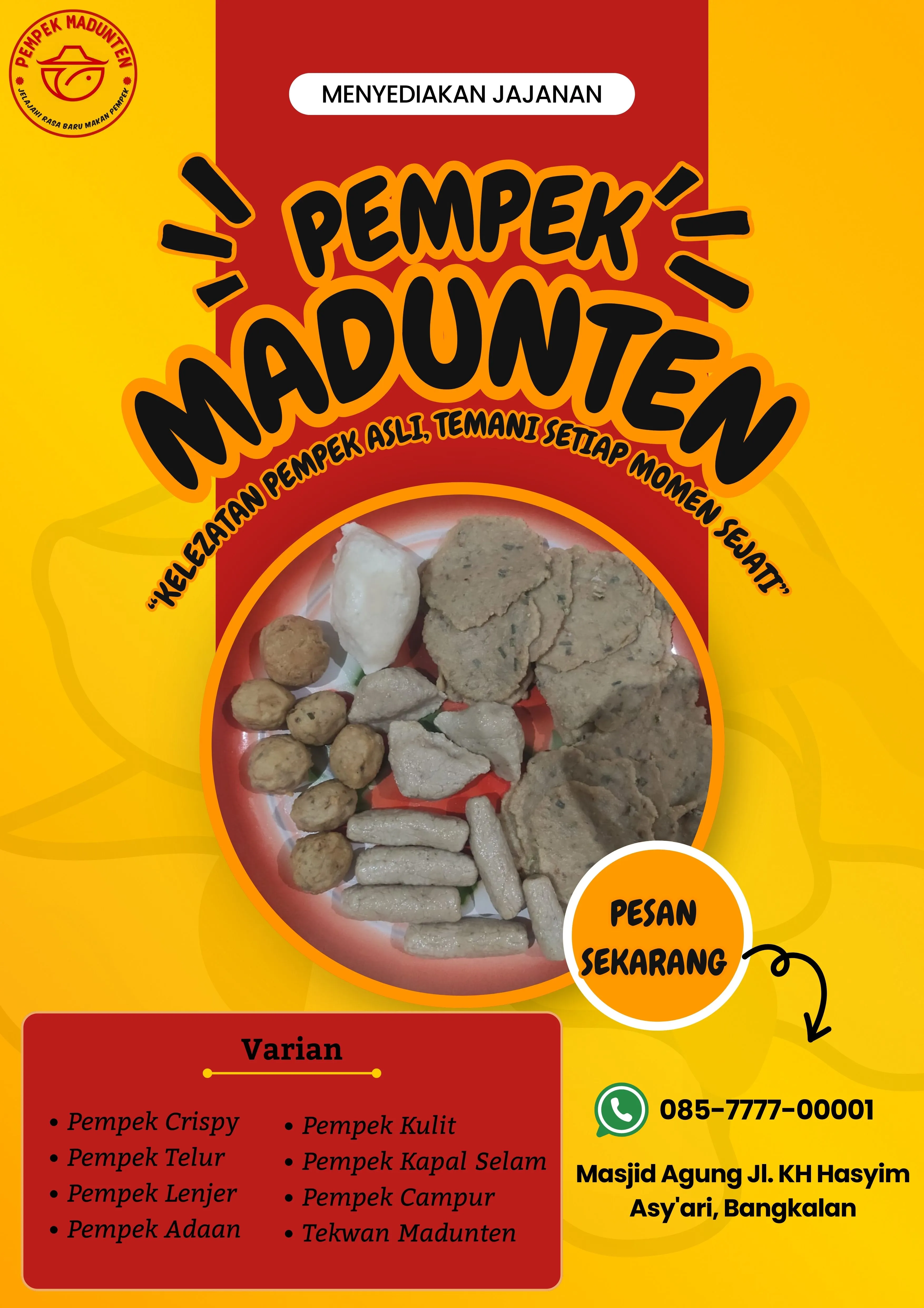 Gurih 085-7777-00001 Outlet Pempek Ikan Frozen Pempek Adaan Untuk Acara Dan Pesta Jember Kediri MADUNTEN