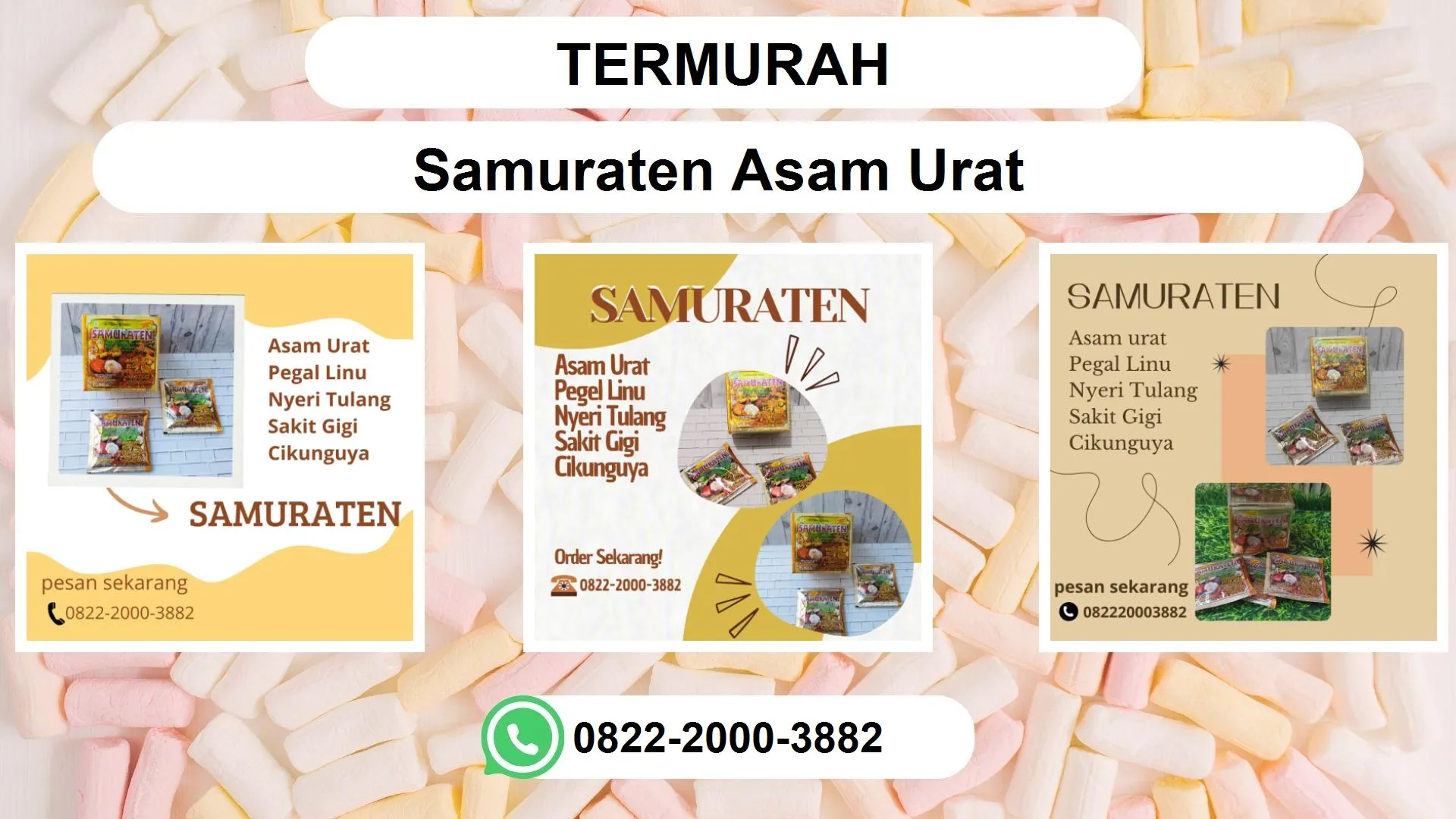 TERMURAH, 0822-2000-3882 DISTRIBUTOR Samuraten Asam urat Pemalang