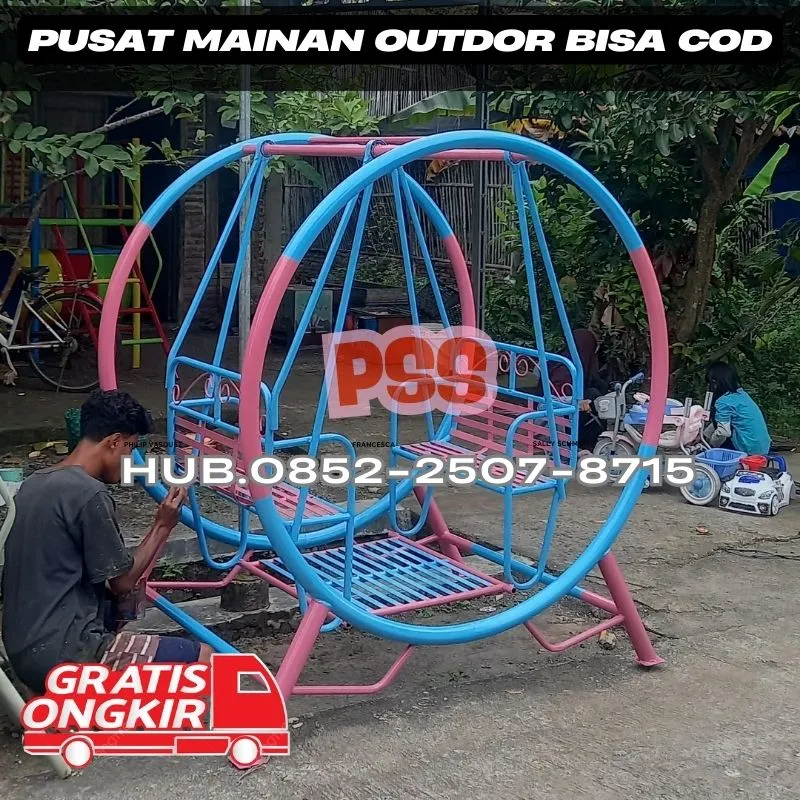 Contoh ayunan besi dewasa Dan Perosotan Custom  Kec Selemadeg Barat Tabanan Bali