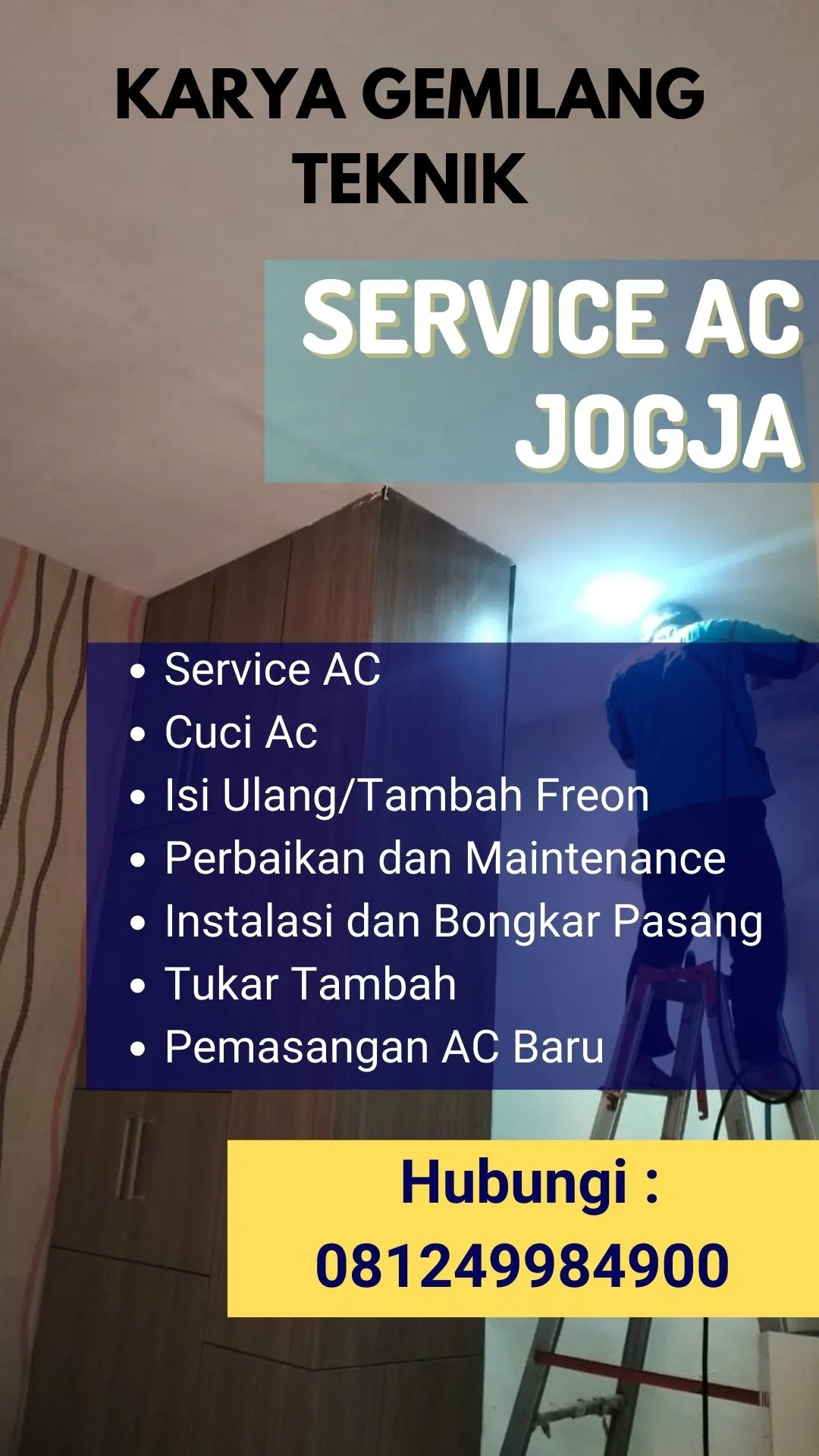 Service AC, Cuci AC, Pasang AC di Wates Kulon Progo