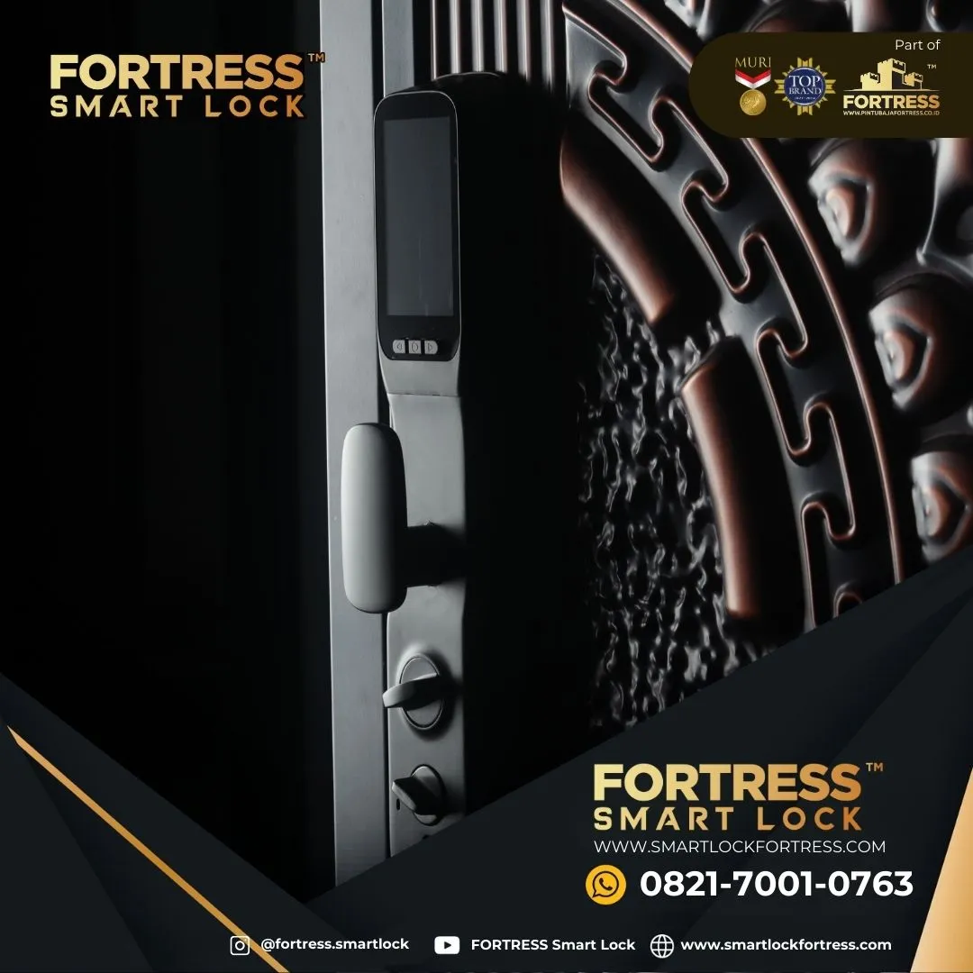 (FORTRESS) Smart Lock Door Double Door Di Palu
