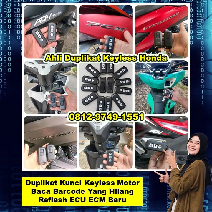 0812-9749-1551(WA), Buat Duplikat Keyless Motor Pcx Adv Vario Scoopy Kasokandel Majalengka