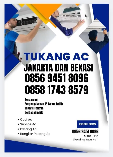 O856 9451 8O96 Layanan Tukang Service Ac, Cuci Ac Bergaransi Daerah Duren Sawit Jakarta Timur