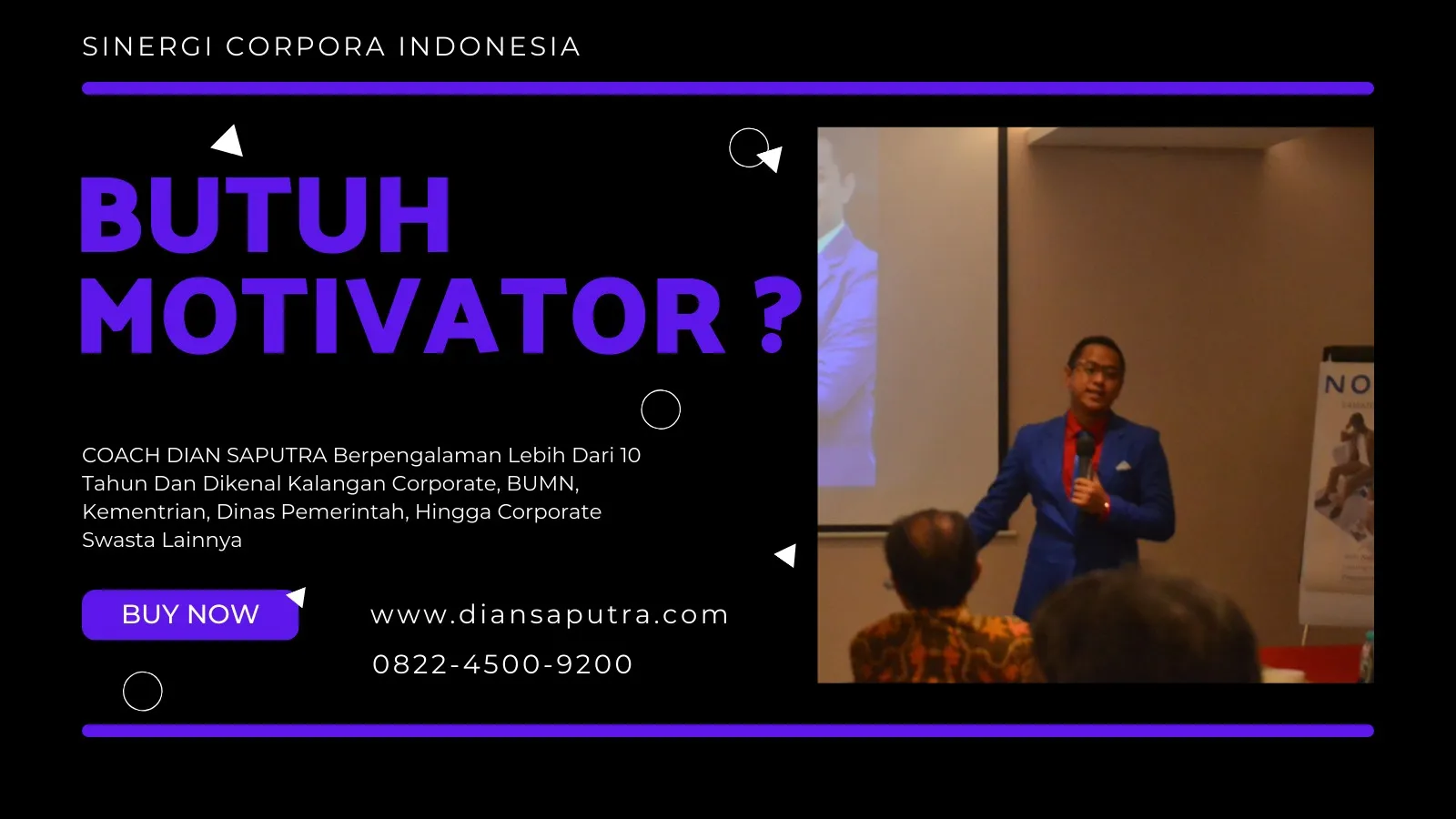 Trainer Motivator Jakarta Timur, Terpercaya & Solutif, Dian Saputra