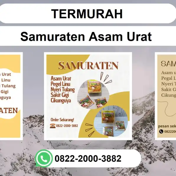 TERMURAH, 0822-2000-3882 DISTRIBUTOR Samuraten Asam urat Bondowoso