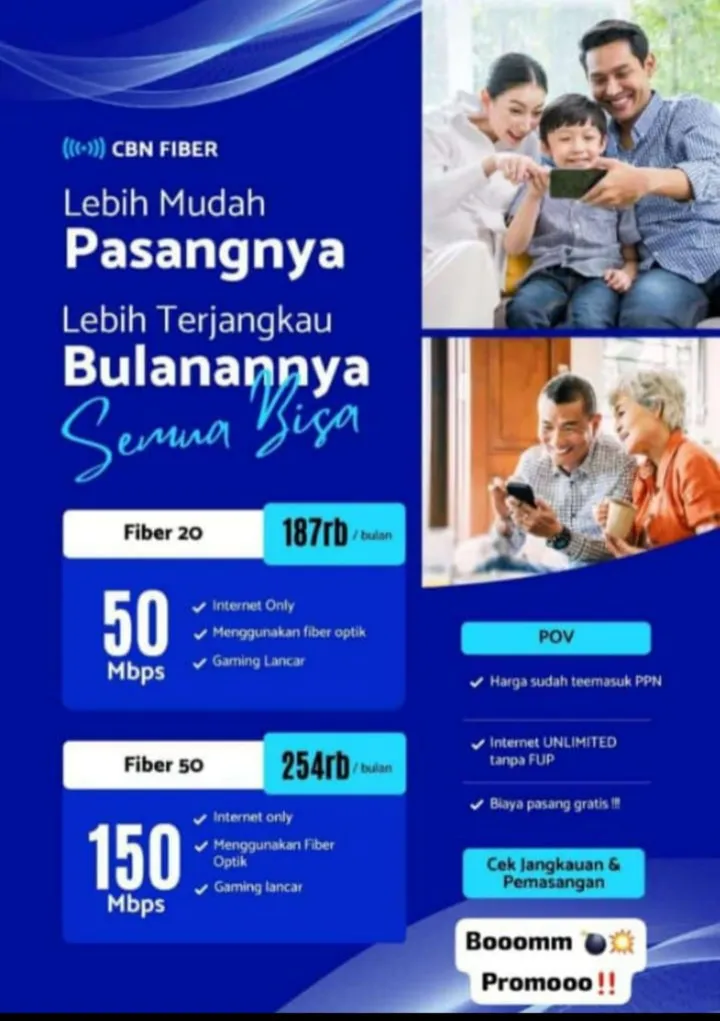 CBN Fiber Jogja WiFi Cepat, WA 085179755925