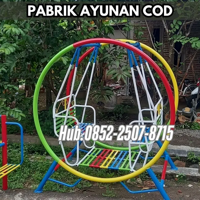 Hub 0852-2507-8715 DIJAMIN AMAN ! ayunan besi bulat besar Dan mainan playground Kec Gunungwungkal Pati Bayar COD Free Ongkir