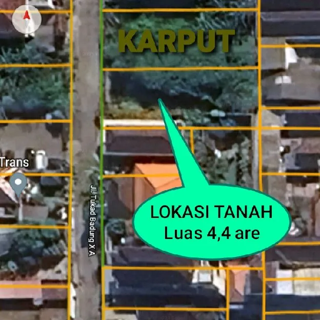 Dijual 2,2 are, Jl. Tukad Badung Renon Denpasar Selatan