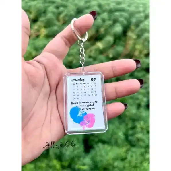 GANTUNGAN KUNCI KALENDER KEYCHAIN KALENDER GANTUNGAN KUNCI SIDIK JARI GANCI GANTUNGAN KUNCI COUPLE