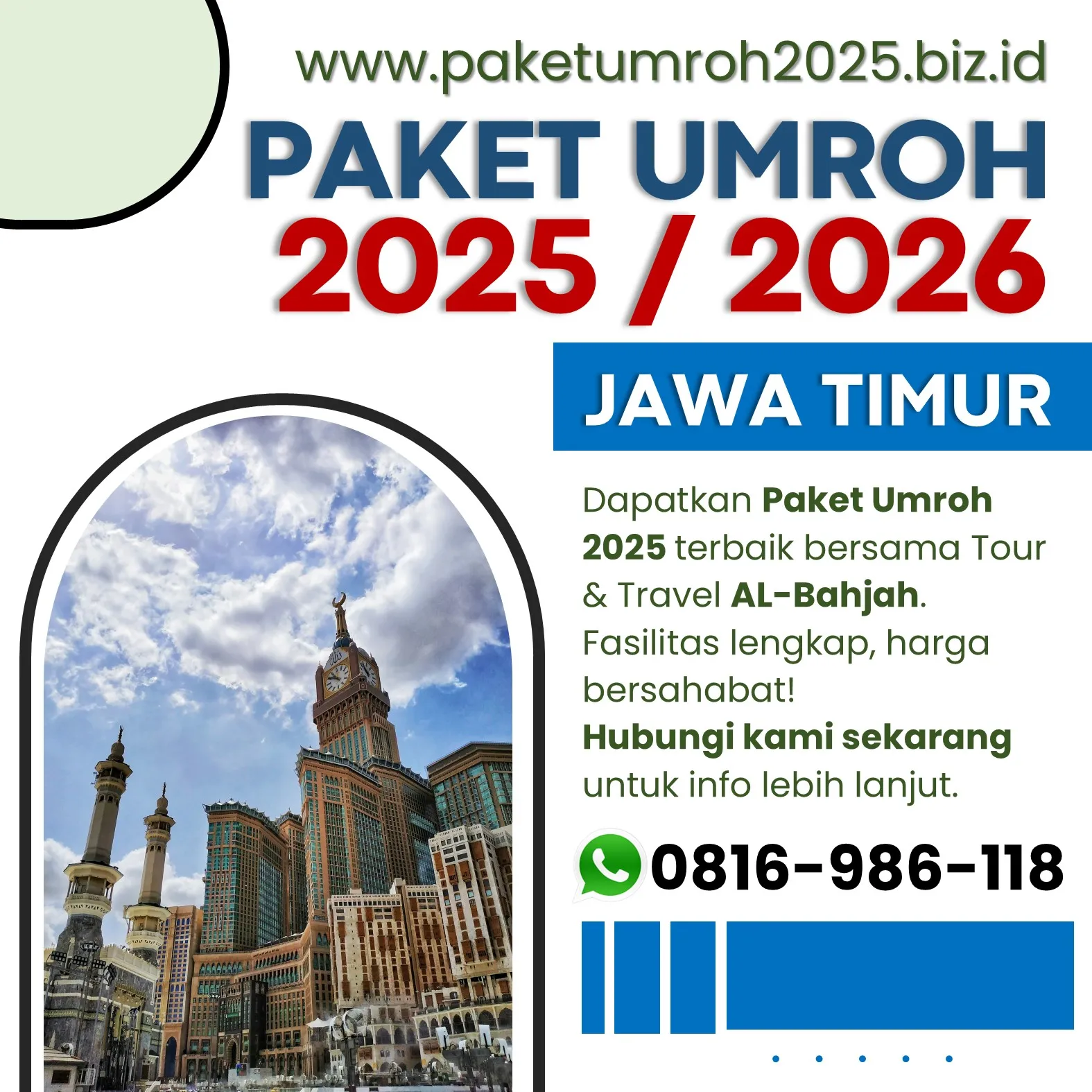 Travel Umroh Eksklusif 2025 Bululawang Malang AL Bahjah