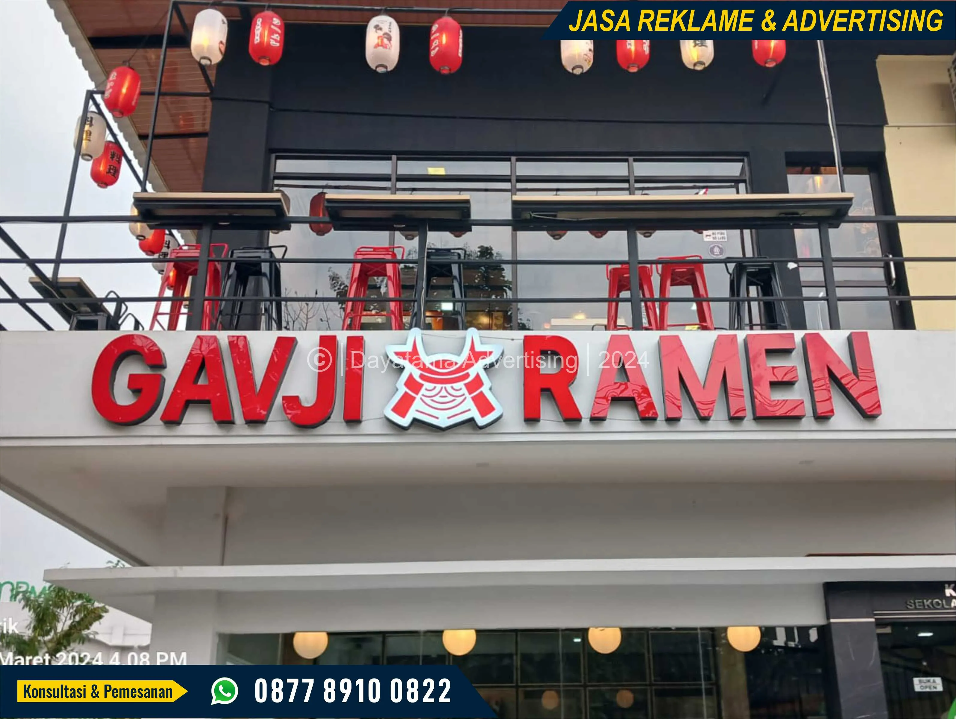 Papan Nama Huruf Timbul Cafe & Resto Bandung Barat