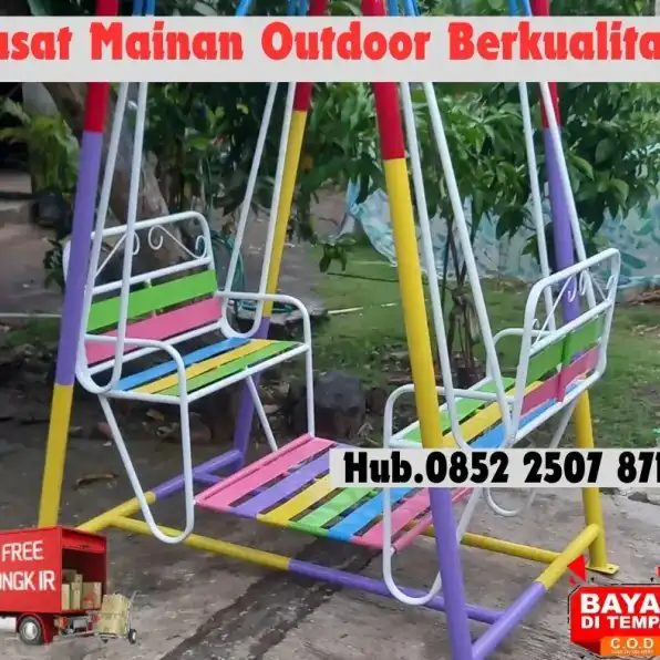 Hub 0852-2507-8715 TERPECAYA !! ayunan besi bulat Dan mainan outdoor untuk tk Kec Kaliwungu Kendal Bayar COD Free Ongkir