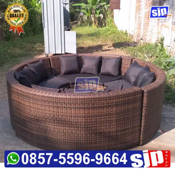 085755969664 jual sofa rotan sintetis model lingkaran