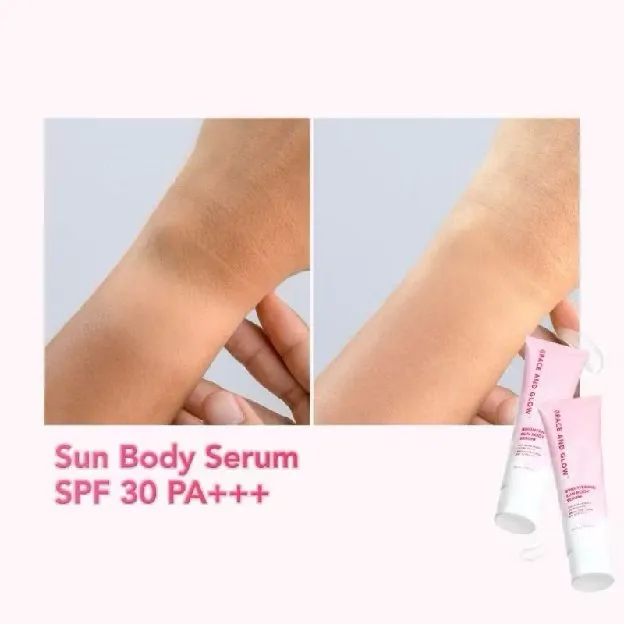 GRACE AND GLOW Brigtening Sun Body Serum Dengan SPF 30 PA+++ 100ml